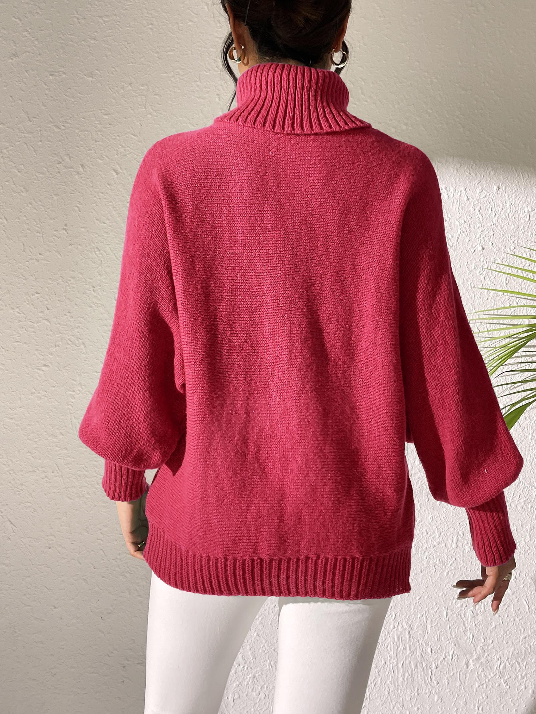 Turtleneck Long Sleeve Sweater - The Goddess Galleries