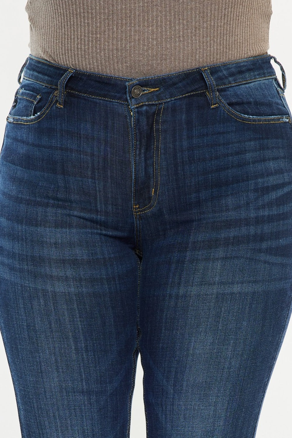 Kancan Full Size Mid Rise Flare Jeans - The Goddess Galleries