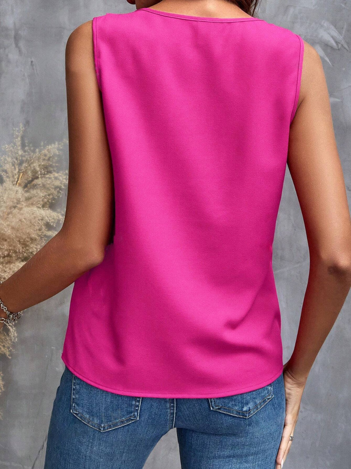 Ruffled V-Neck Tank - The Goddess Galleries