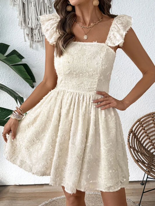 Cutout Cap Sleeve Mini Cami Dress - The Goddess Galleries