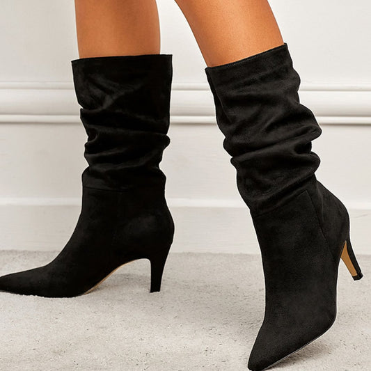 Point Toe Stiletto Boots - The Goddess Galleries
