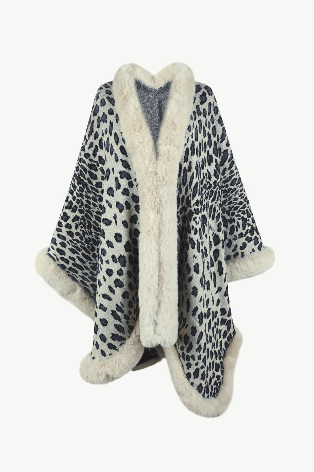 Leopard Open Front Poncho - The Goddess Galleries