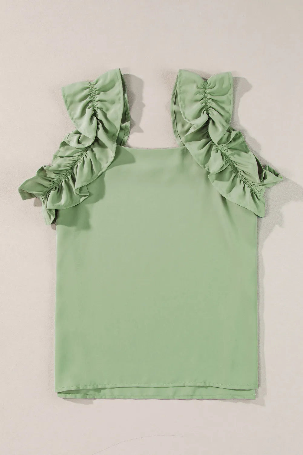 Ruffled Square Neck Tank - The Goddess Galleries