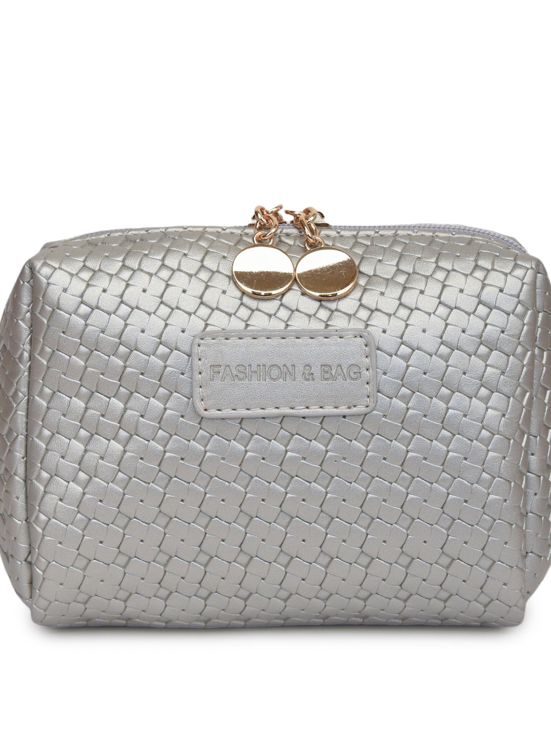 PU Leather Woven Clutch - The Goddess Galleries