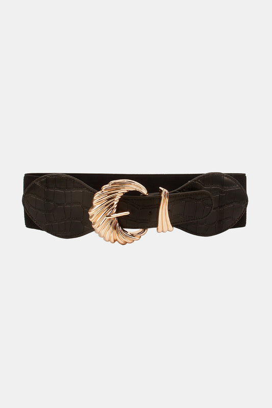 Shell Alloy Buckle Elastic Belt - The Goddess Galleries