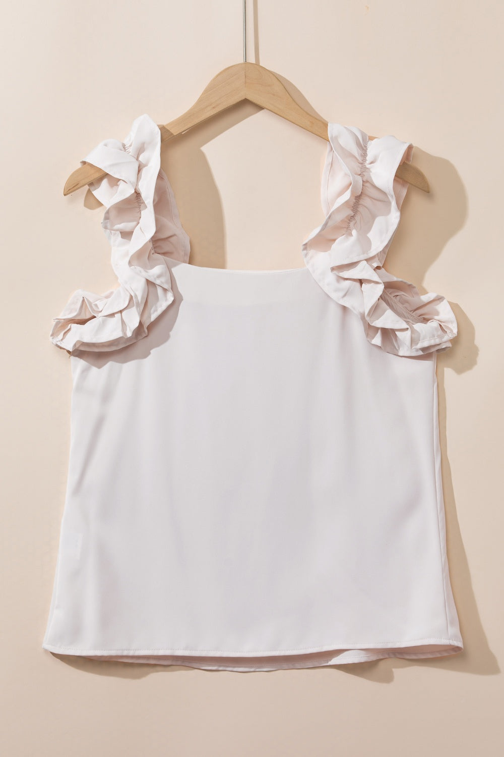Ruffled Square Neck Tank - The Goddess Galleries