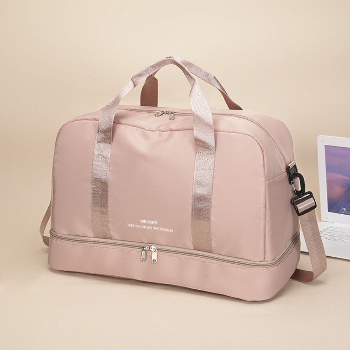 Detachable Strap Nylon Oversize Travel Bag - The Goddess Galleries
