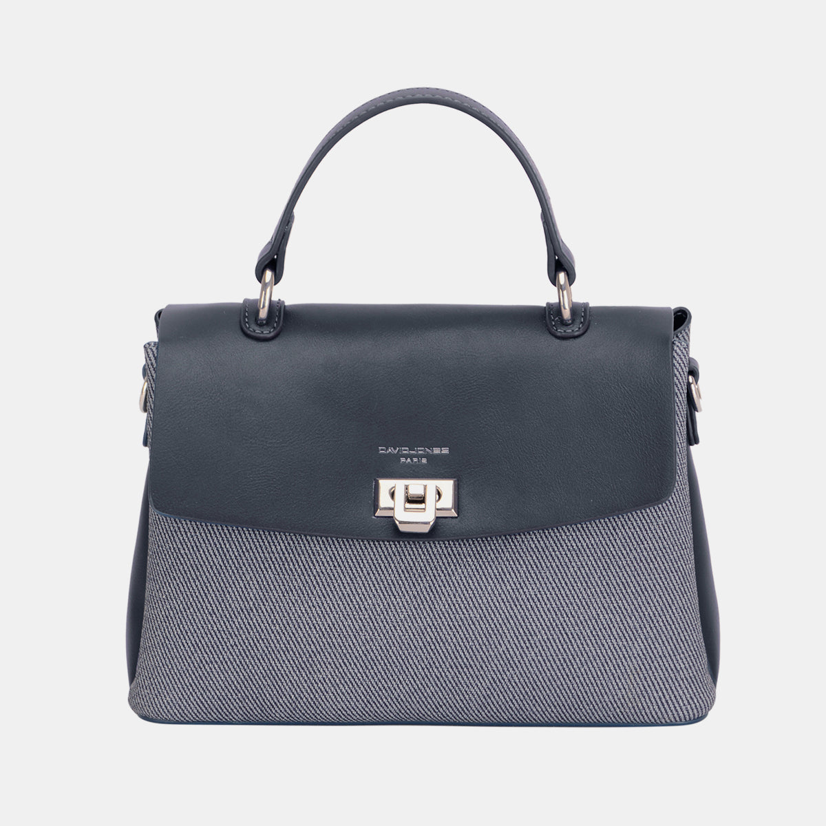 David Jones Striped Contrast Handbag - The Goddess Galleries