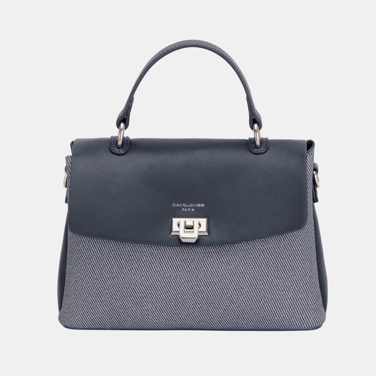 David Jones Striped Contrast Handbag - The Goddess Galleries