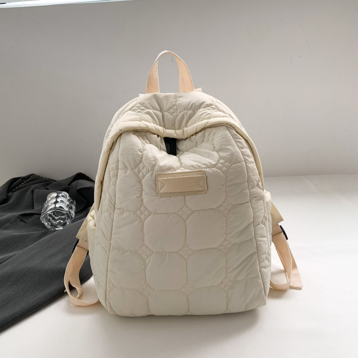 Quilted Polyester Backpack Bag - The Goddess Galleries
