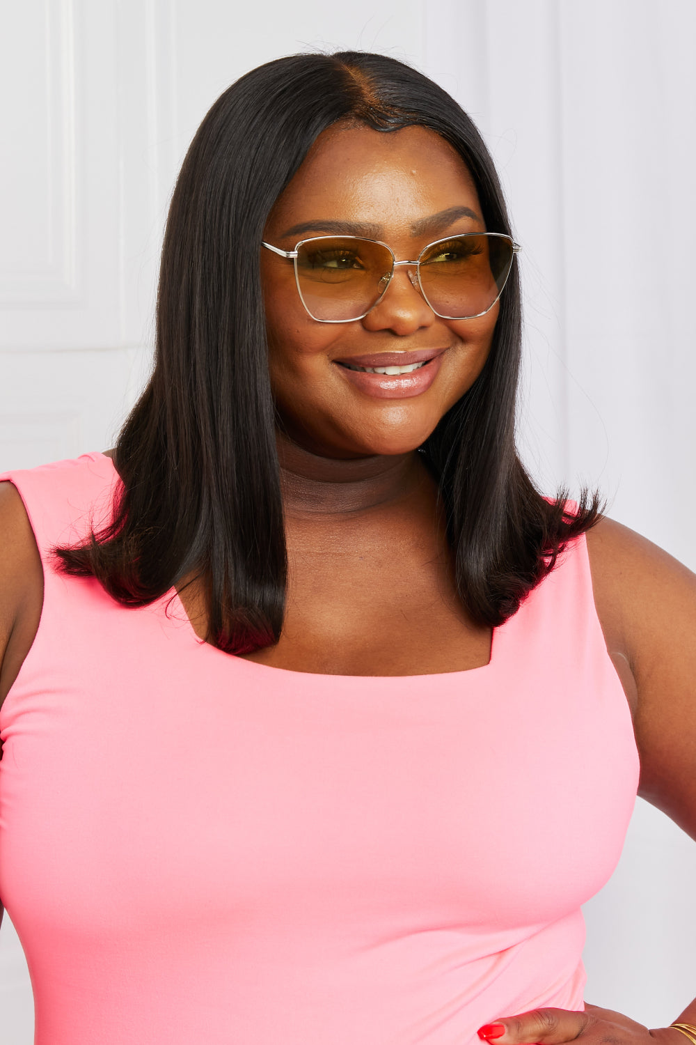 Metal Frame Full Rim Sunglasses - The Goddess Galleries