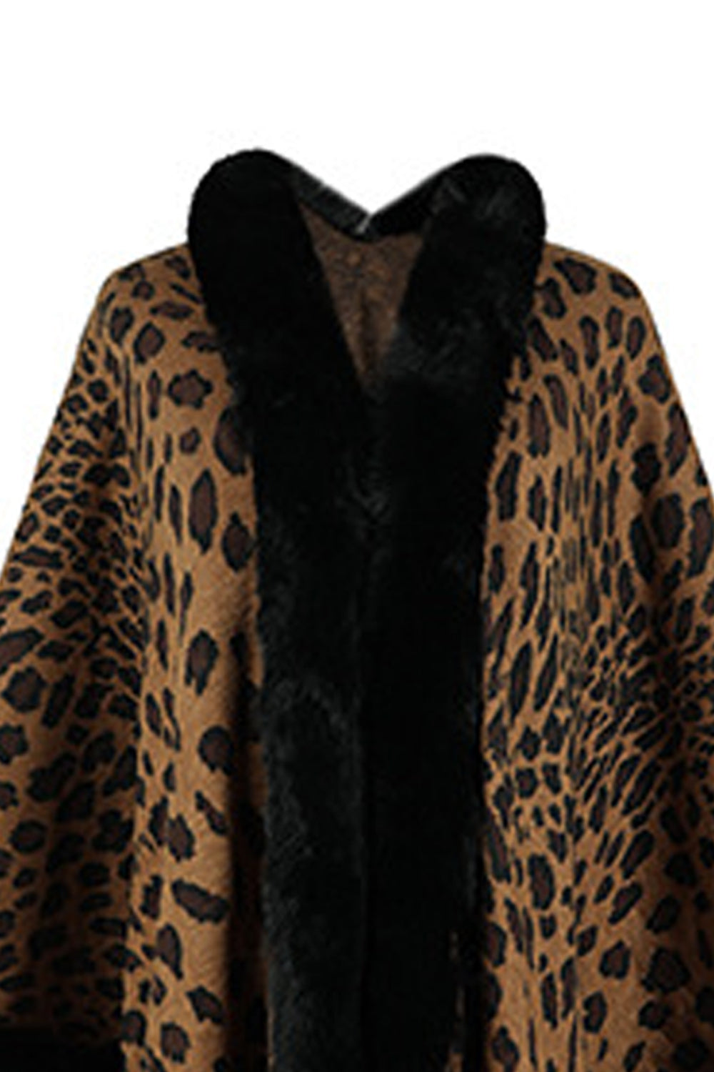 Leopard Open Front Poncho - The Goddess Galleries