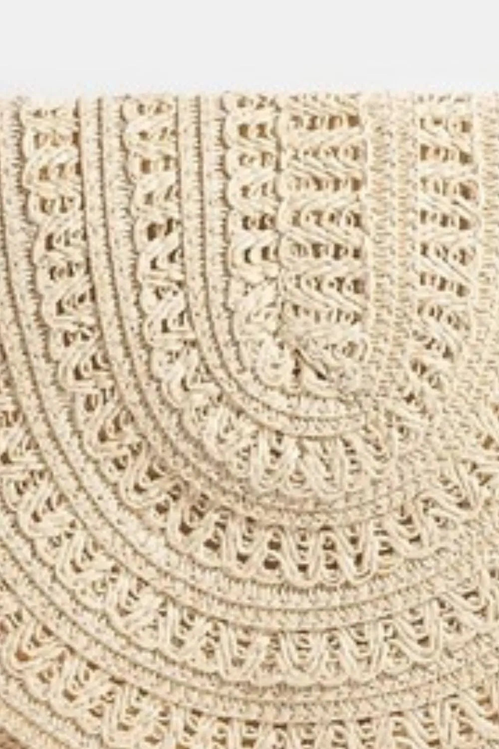 Fame Woven Pattern Straw Crossbody Bag - The Goddess Galleries