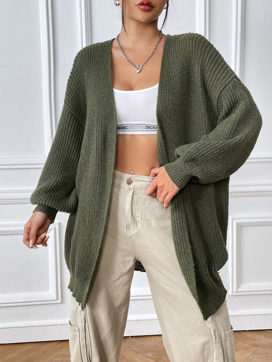 Open Front Long Sleeve Cardigan - The Goddess Galleries