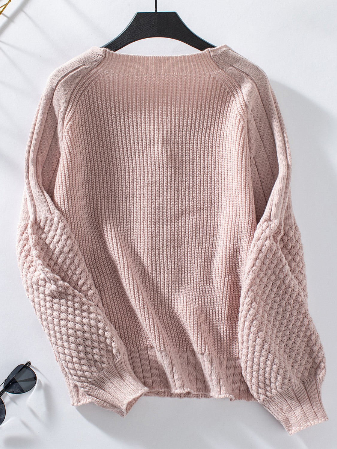 V-Neck Button Up Raglan Sleeve Cardigan - The Goddess Galleries