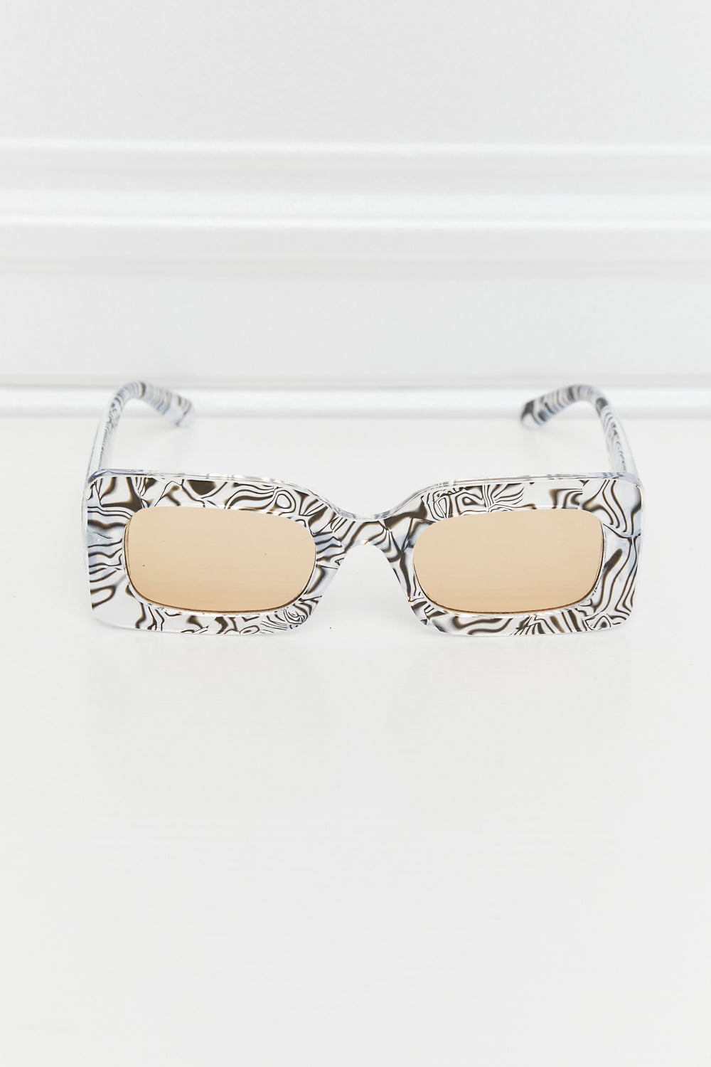 Tortoiseshell Rectangle Polycarbonate Sunglasses - The Goddess Galleries