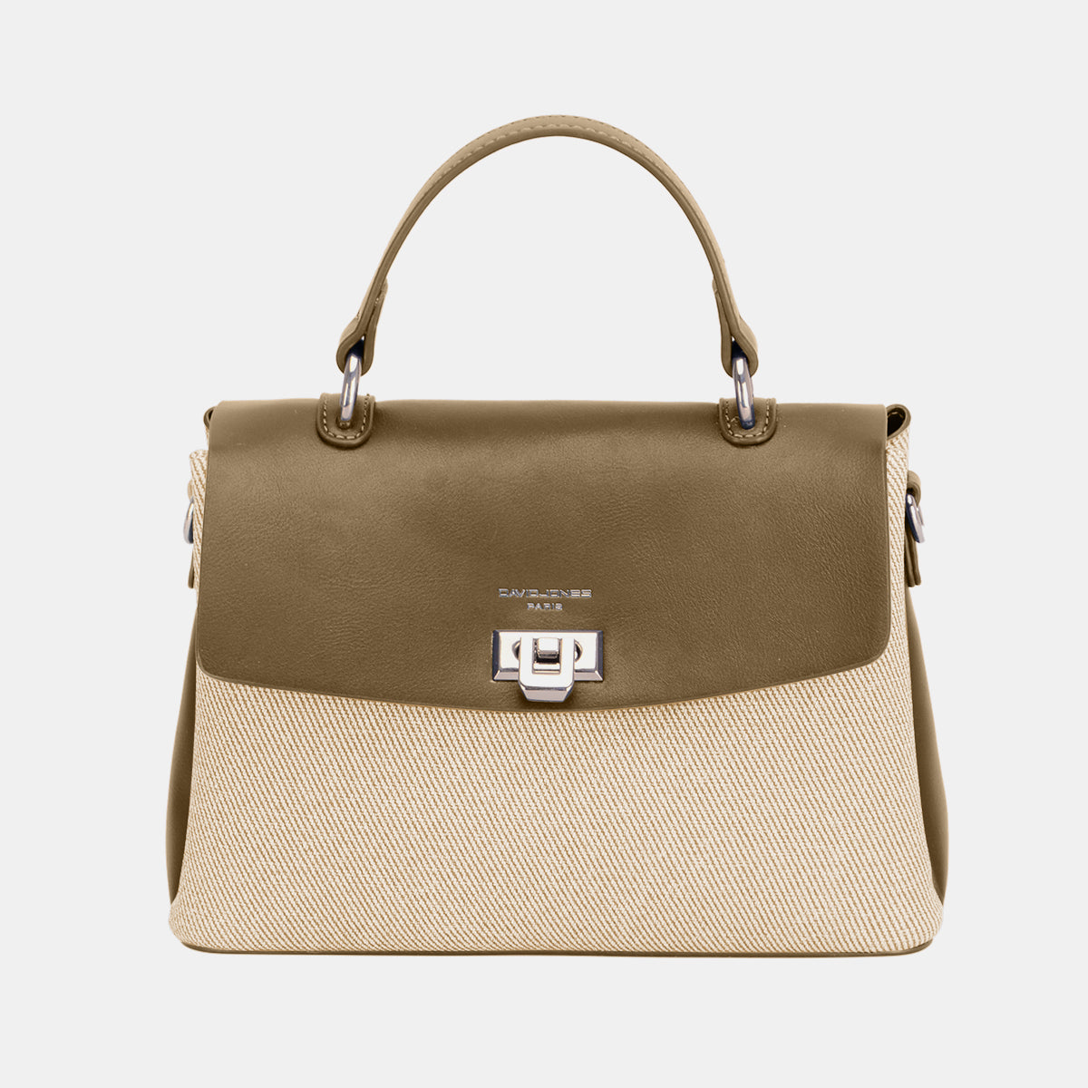 David Jones Striped Contrast Handbag - The Goddess Galleries
