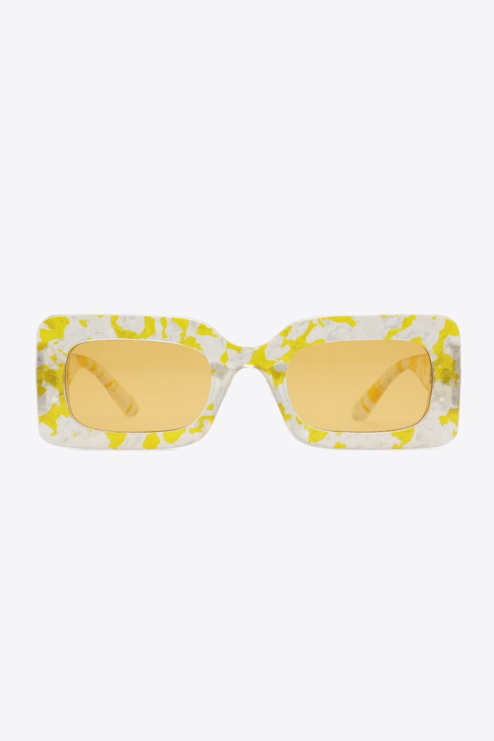 Tortoiseshell Rectangle Polycarbonate Sunglasses - The Goddess Galleries