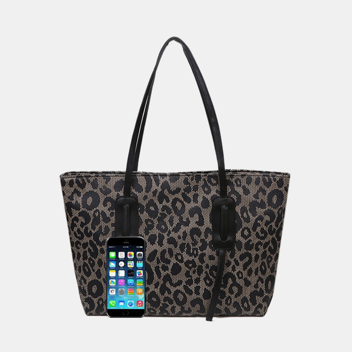 PU Leather Leopard Tote Bag - The Goddess Galleries