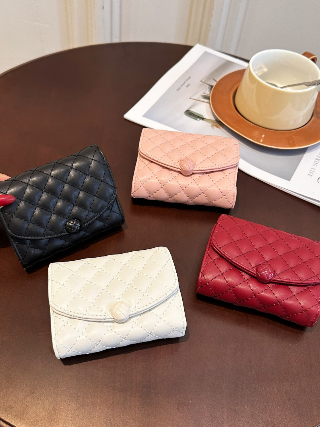 PU Leather Solid Color Wallet - The Goddess Galleries