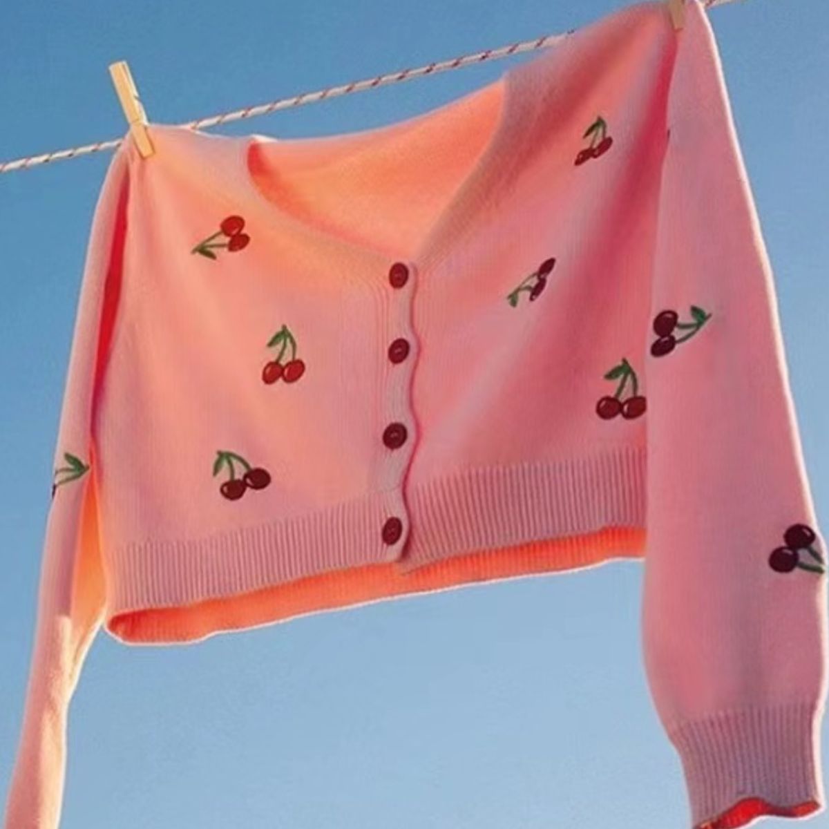 Cherry Button Down Cardigan - The Goddess Galleries