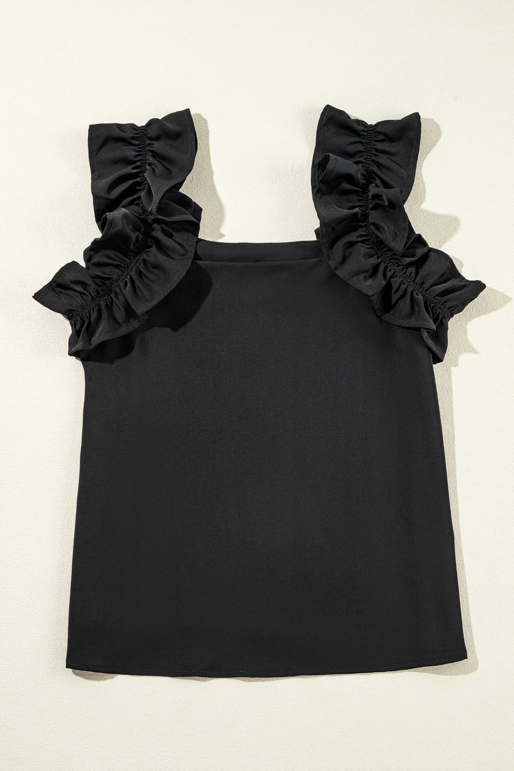 Ruffled Square Neck Tank - The Goddess Galleries