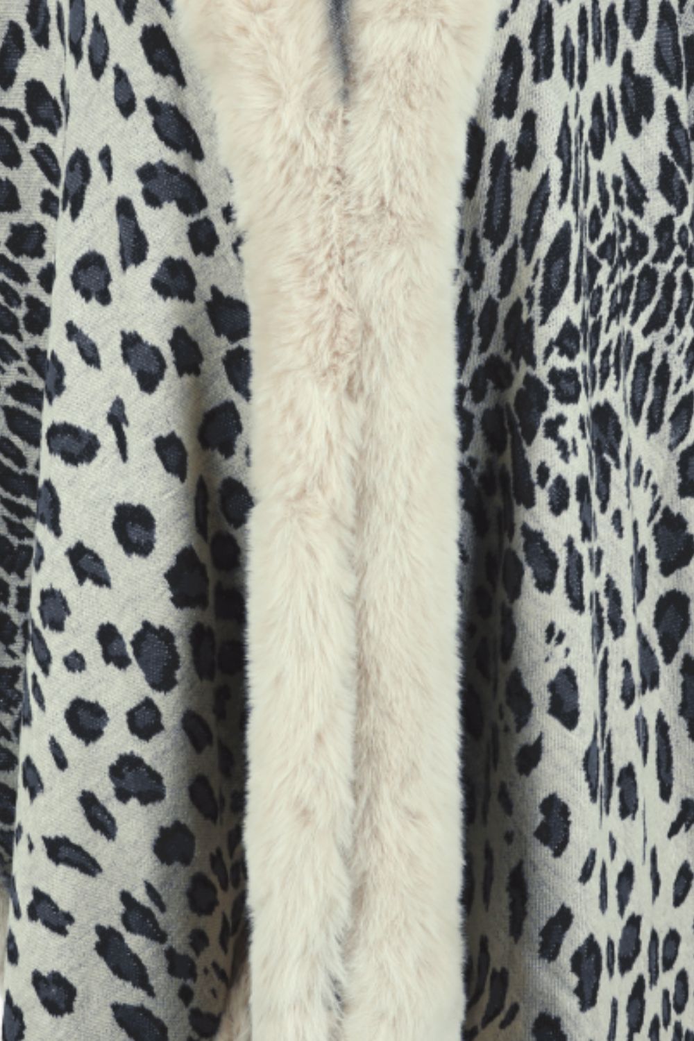 Leopard Open Front Poncho - The Goddess Galleries