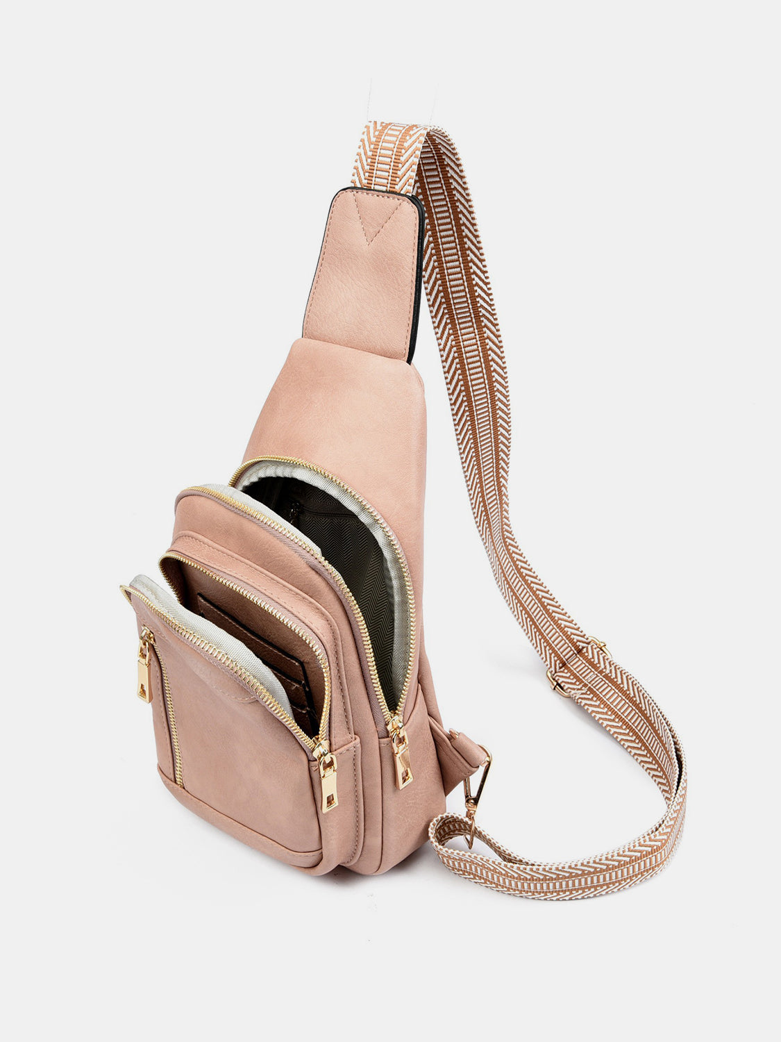 PU Leather Adjustable Strap Crossbody Bag - The Goddess Galleries