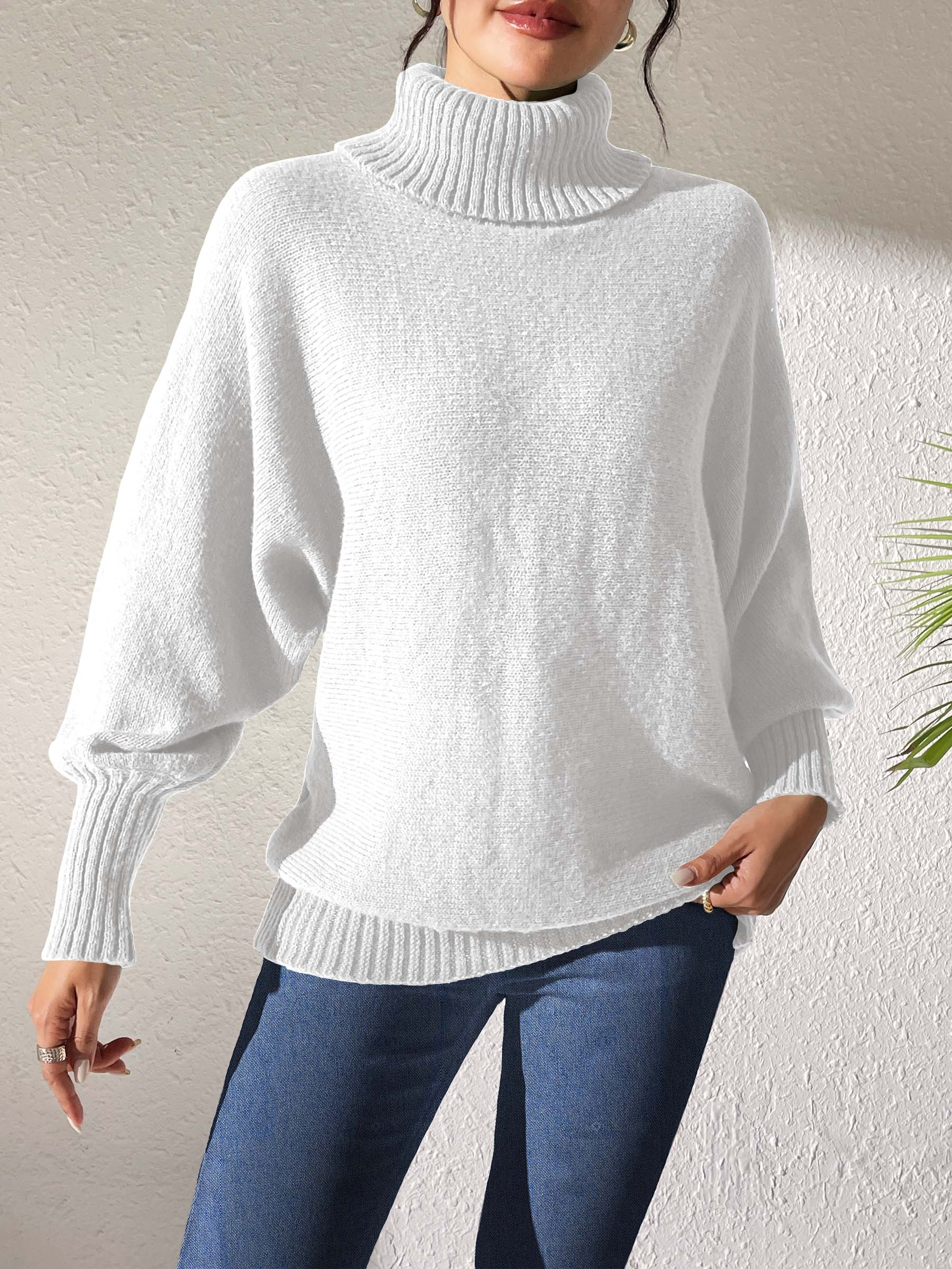 Turtleneck Long Sleeve Sweater - The Goddess Galleries