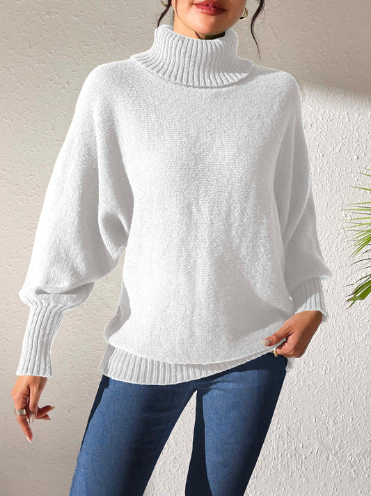 Turtleneck Long Sleeve Sweater - The Goddess Galleries