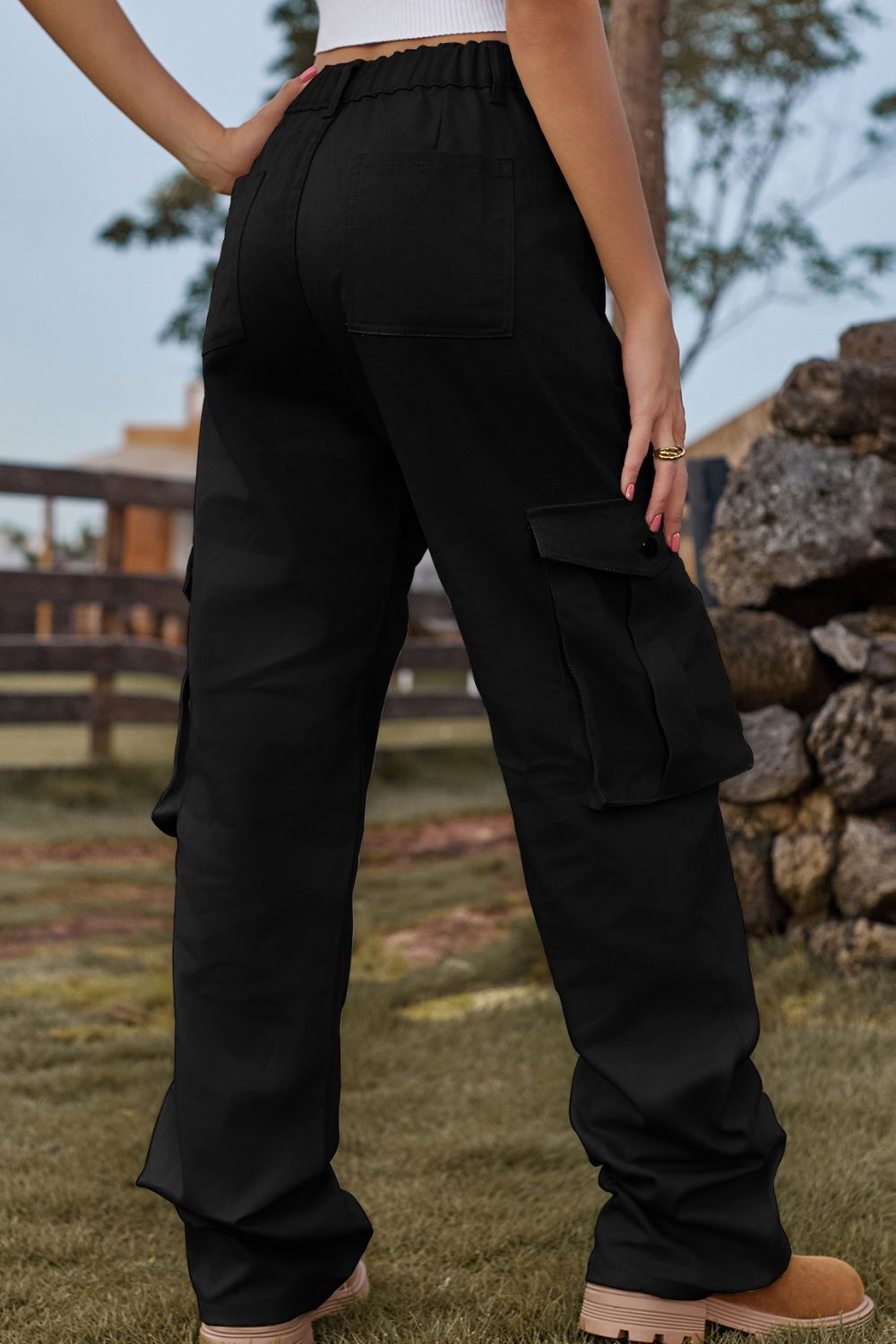 Loose Fit Long Jeans with Pockets - The Goddess Galleries
