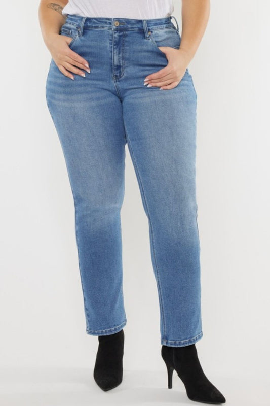 Kancan Full Size Cat's Whiskers High Waist Jeans - The Goddess Galleries