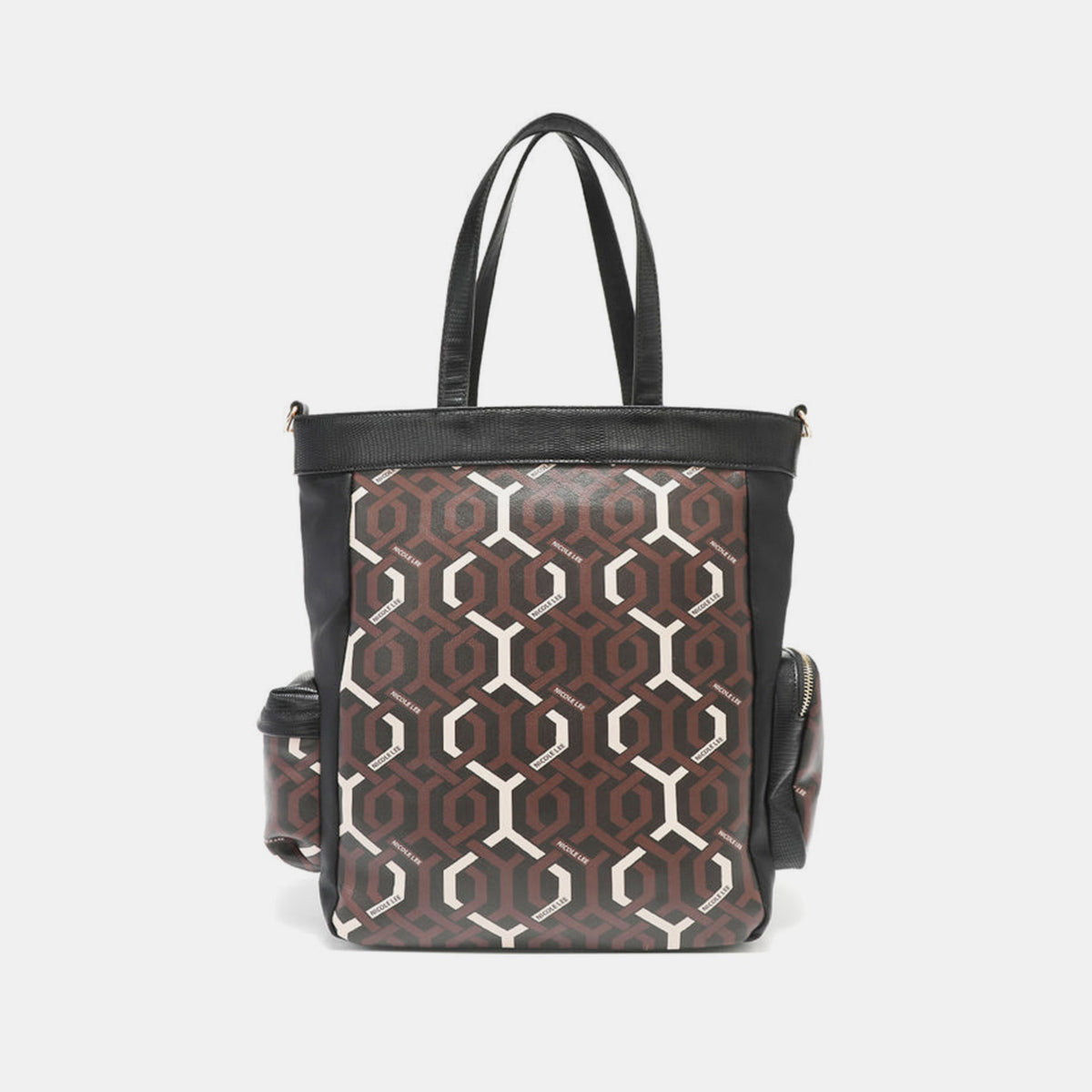 Nicole Lee USA Geometric Pattern Tote Bag - The Goddess Galleries