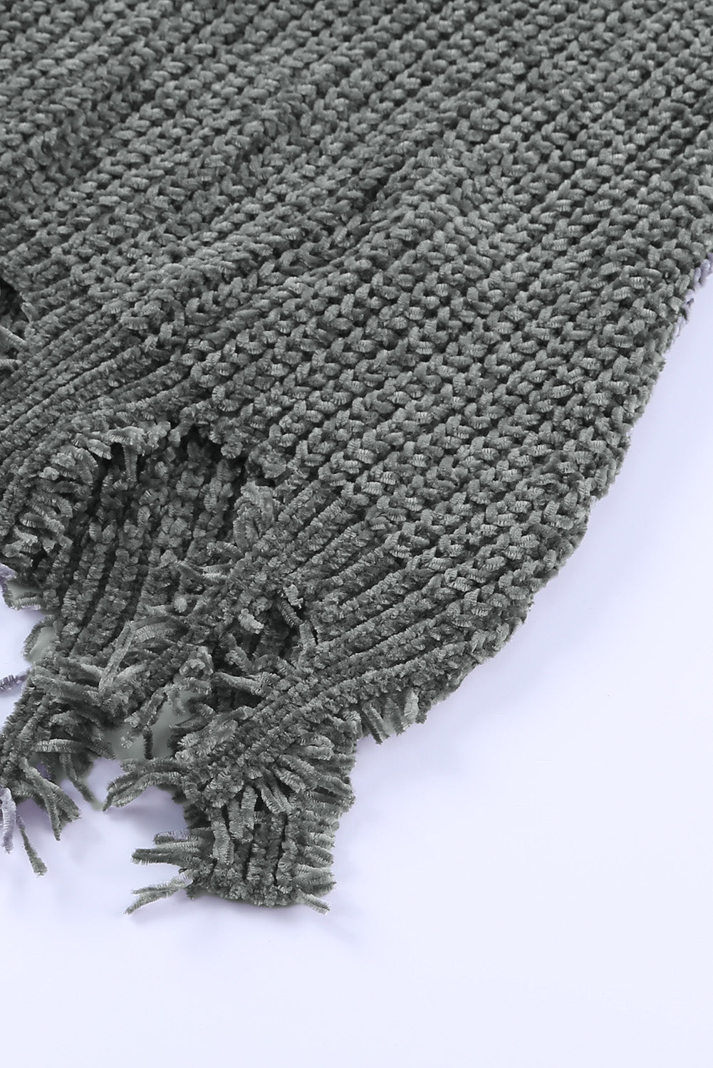 Distressed Round Neck Drop Shoulder Sweater - The Goddess Galleries
