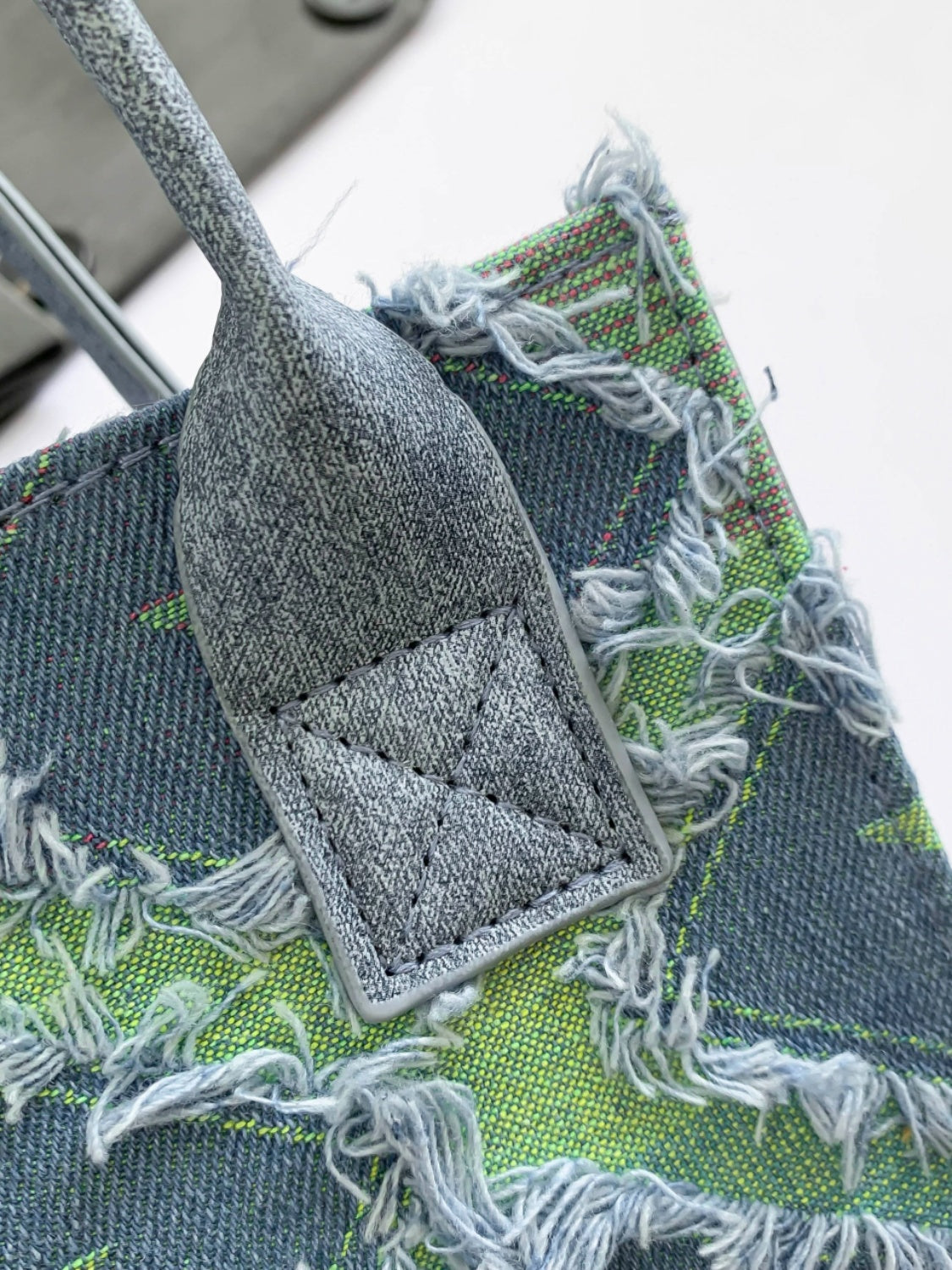 Raw Edge Plaid Shoulder Bag - The Goddess Galleries