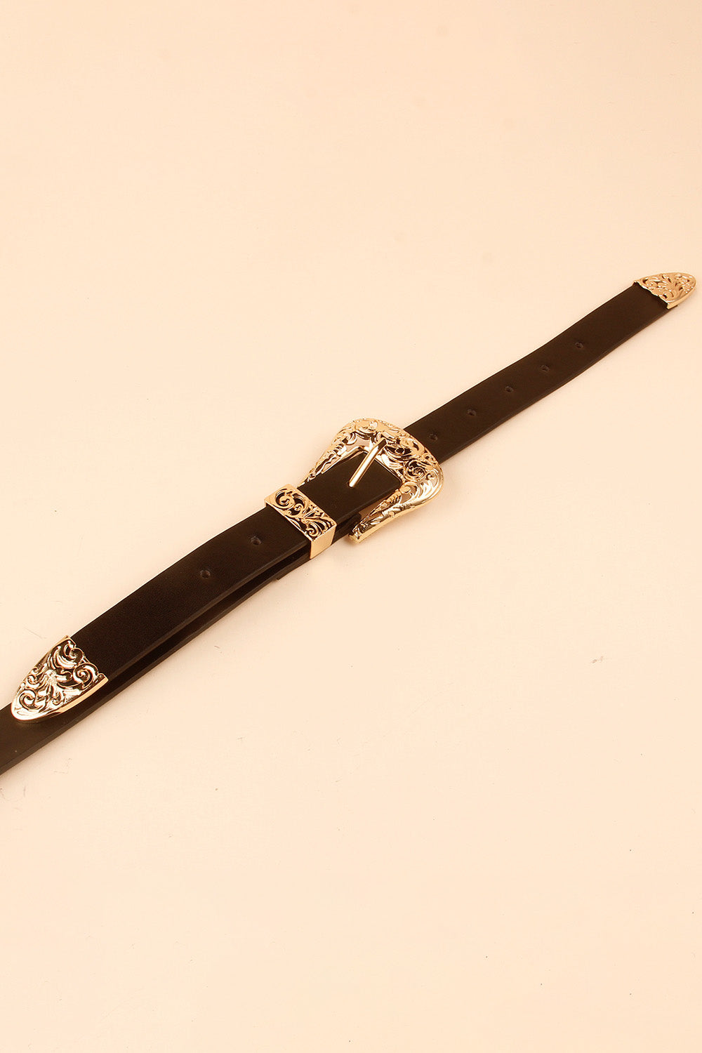 Double Buckle PU Leather Belt - The Goddess Galleries