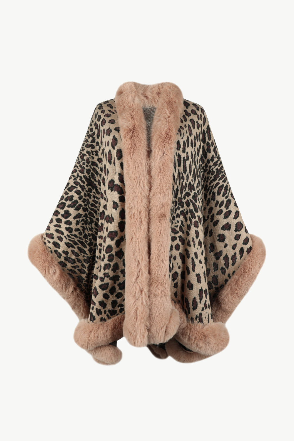 Leopard Open Front Poncho - The Goddess Galleries