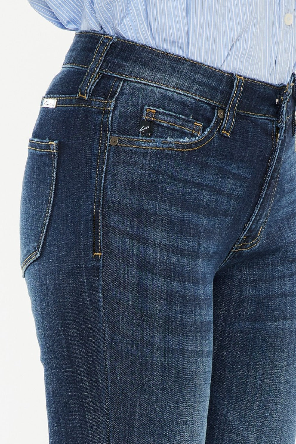 Kancan Full Size Mid Rise Flare Jeans - The Goddess Galleries