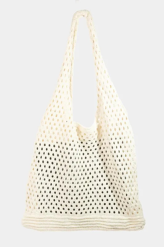 Fame Cherry Print Net Shoulder Bag - The Goddess Galleries