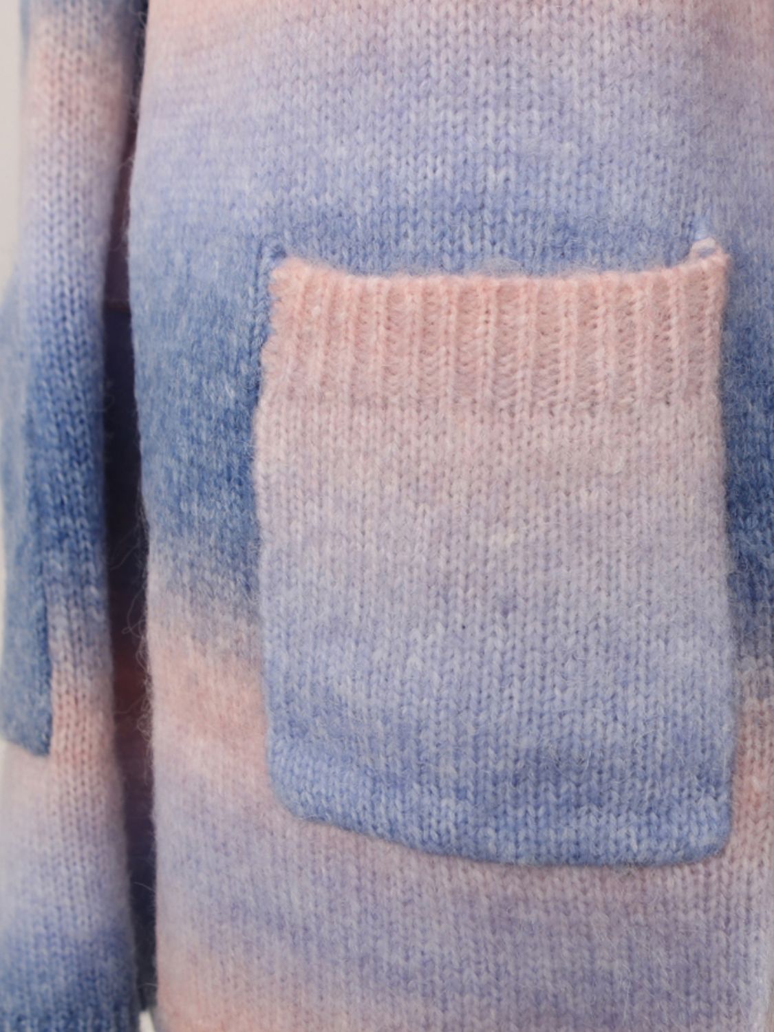 Angel Wings Full Size Pocketed Open Front Gradient Cardigan - The Goddess Galleries