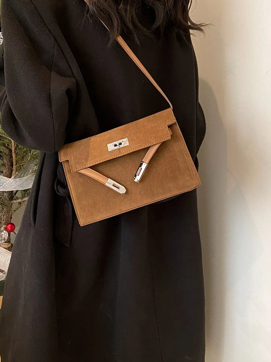 Solid Color Polyester Shoulder Bag - The Goddess Galleries