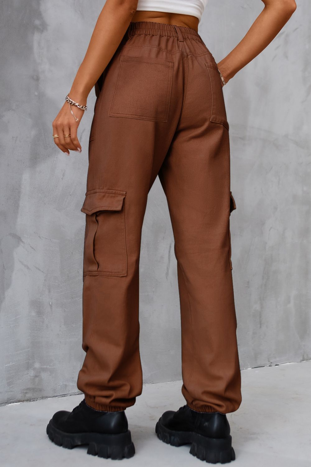 Buttoned High Waist Jeans with Pockets - The Goddess Galleries