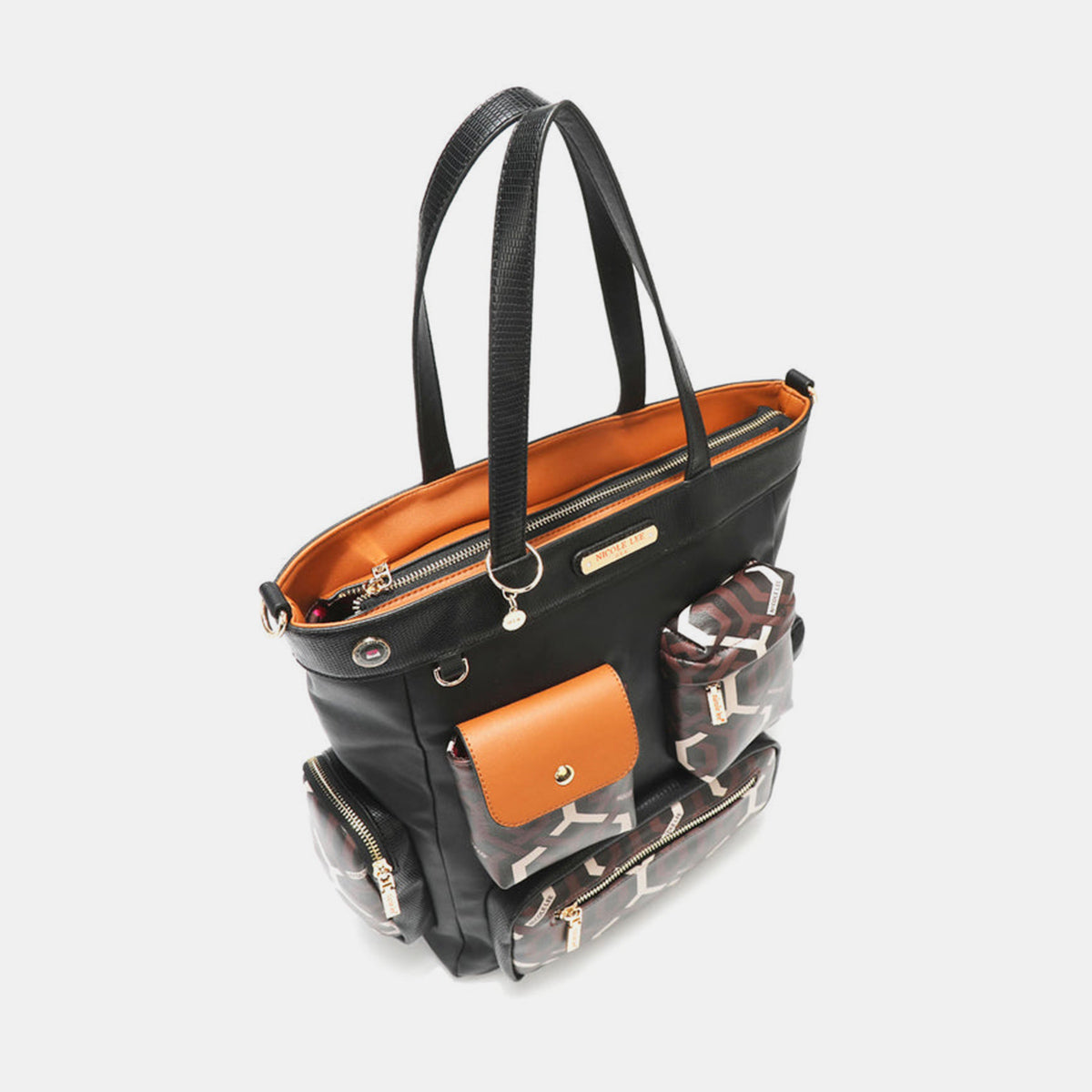 Nicole Lee USA Geometric Pattern Tote Bag - The Goddess Galleries