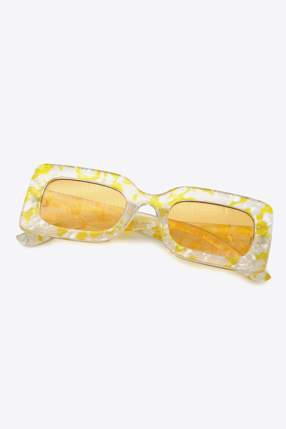 Tortoiseshell Rectangle Polycarbonate Sunglasses - The Goddess Galleries