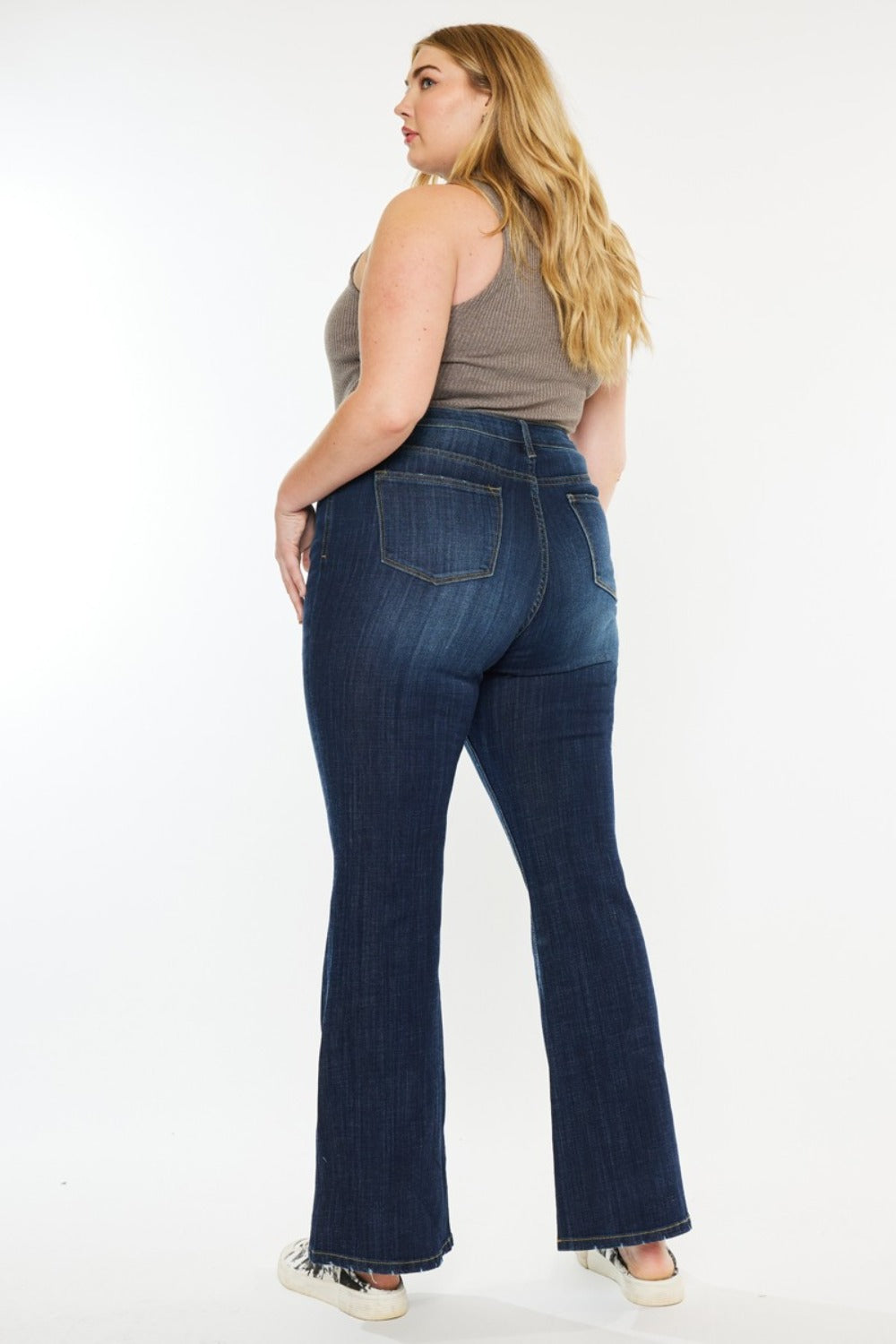 Kancan Full Size Mid Rise Flare Jeans - The Goddess Galleries