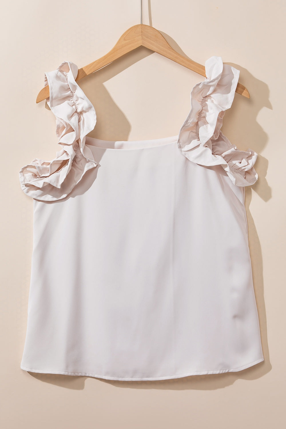 Ruffled Square Neck Tank - The Goddess Galleries