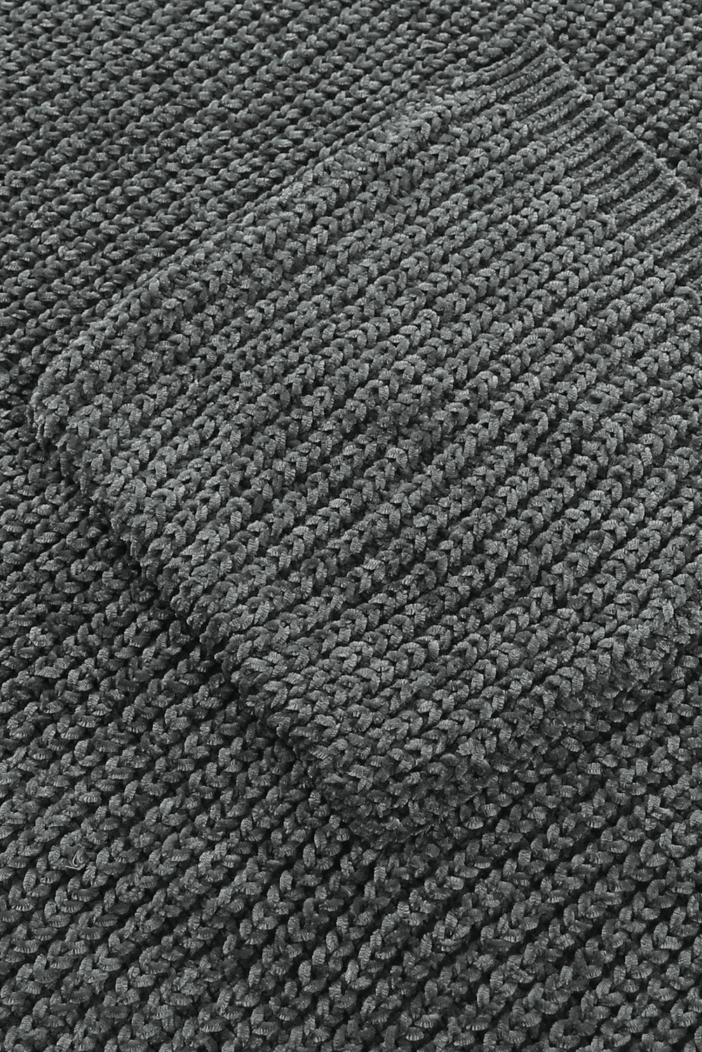 Distressed Round Neck Drop Shoulder Sweater - The Goddess Galleries