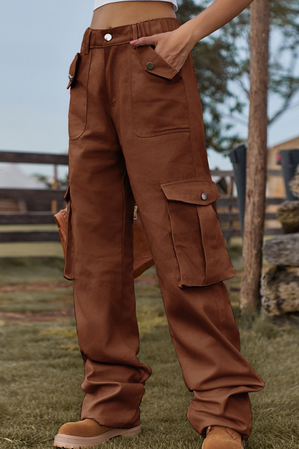Loose Fit Long Jeans with Pockets - The Goddess Galleries