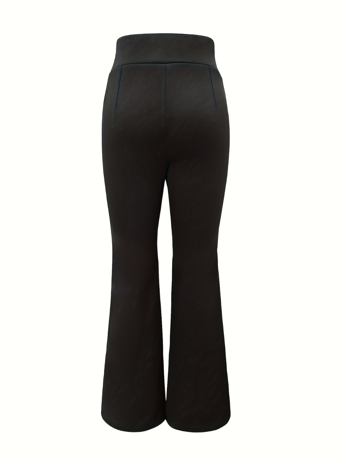 Lace Up Slit Bootcut Pants - The Goddess Galleries