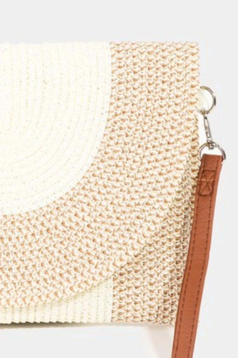 Fame Nora Two Tone Straw Clutch - The Goddess Galleries